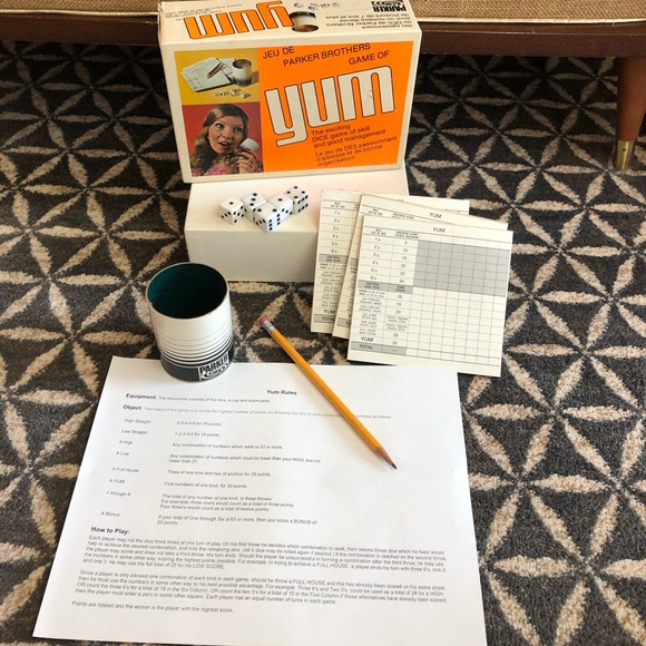 60's "Yum" Game - Yum Dice Game - Ages 7+ - 60's Boardgame - Dice Board Game - Picture 3 of 11